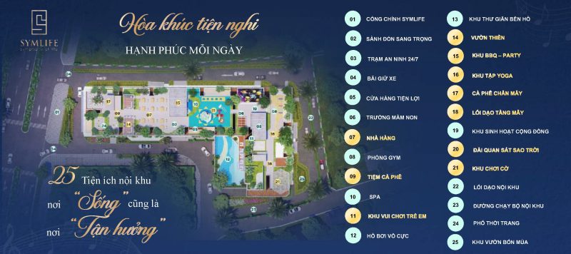 Tiện ích vượt trội dự án Symlife
