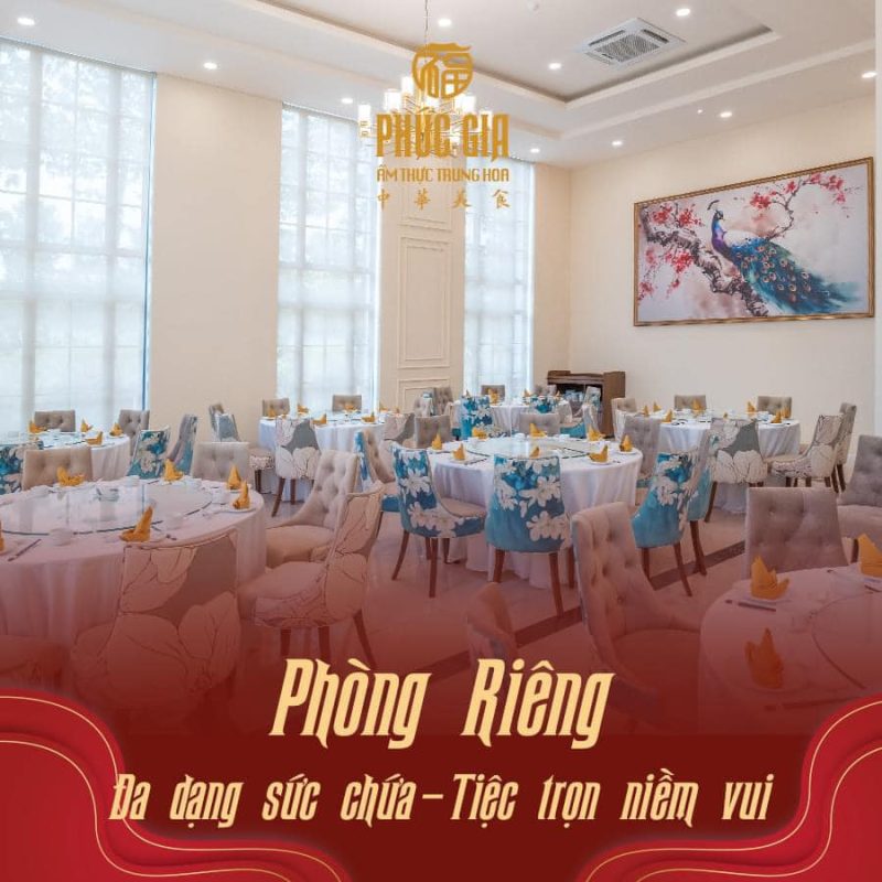 nhà hàng hoa phúc gia không gianPhòng Riêng 10 người